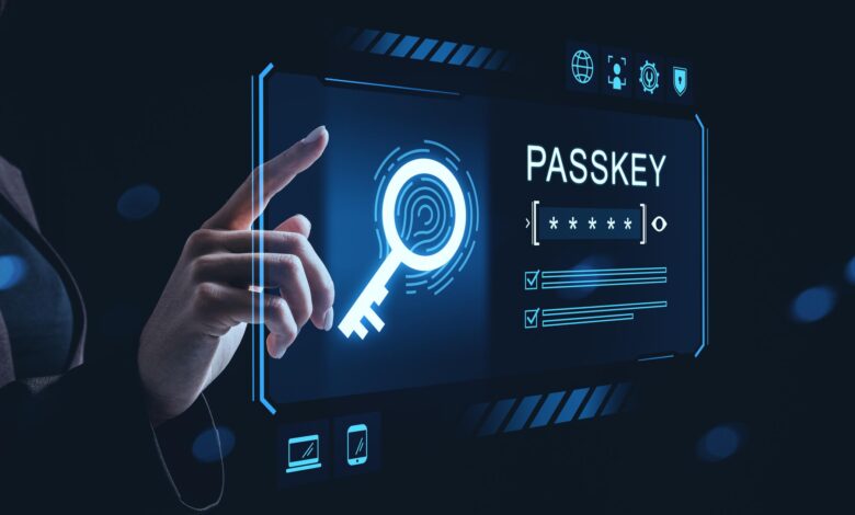 مفهوم عالم بدون كلمات مرور باستخدام المصادقة البيومترية وتقنيات الهوية الرقمية الحديثة